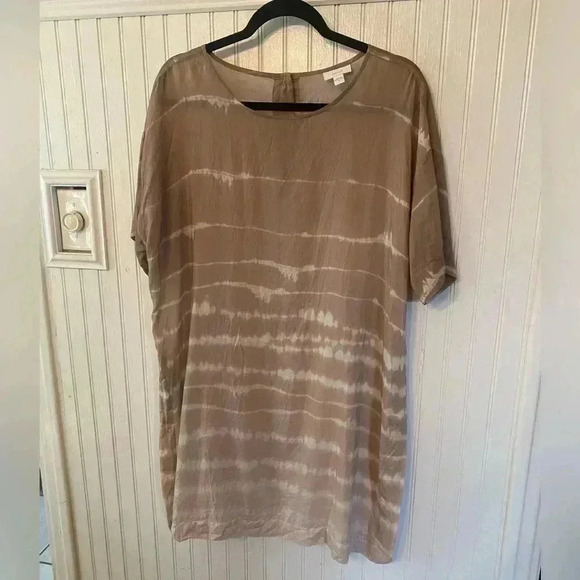 J. Jill cotton silk blend oversized tunic - Picture 1 of 11